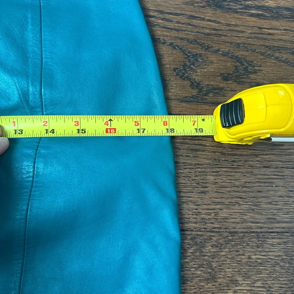 Vintage teal Pencil Skirt Casual - Picture 3 of 5